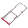 For OPPO A1 2 x SIM Card Tray + Micro SD Card Tray (Red)
