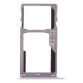 SIM Card Tray + SIM Card Tray / Micro SD Card for Lenovo K6 (Silver)