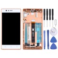 TFT LCD Screen for Nokia 3 TA-1032 Digitizer Full Assembly with Frame & Side Keys (Gold)