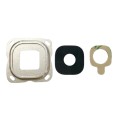 For Galaxy C7 10pcs Back Camera Bezel & Lens Cover with Sticker (Gold)