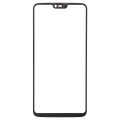 For OnePlus 6 Front Screen Outer Glass Lens (Black)