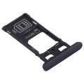 SIM Card Tray + SIM Card Tray + Micro SD Card Tray for Sony Xperia XZ2 Compact(Black)