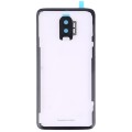 For OnePlus 6T Battery Back Cover with Camera Lens (Transparent)