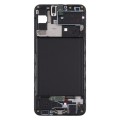 For Samsung Galaxy A30s  Front Housing LCD Frame Bezel Plate (Black)