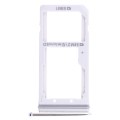 For Galaxy S7 2 SIM Card Tray / Micro SD Card Tray (White)