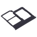 For Samsung Galaxy A20e SIM Card Tray + SIM Card Tray + Micro SD Card Tray (Black)
