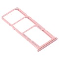 For Samsung Galaxy A71 SIM Card Tray + SIM Card Tray + Micro SD Card Tray (Pink)