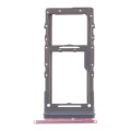 For Samsung Galaxy S20+ / Galaxy S20 Ultra SIM Card Tray + Micro SD Card Tray (Pink)