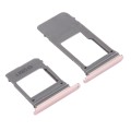 For Galaxy A5 (2017) / A520 & A7 (2017) / A720 SIM Card Tray + Micro SD Card Tray, Single Card (Pink