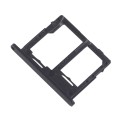 For Galaxy Tab A 10.5 inch T595 (4G Version) SIM Card Tray + Micro SD Card Tray (Black)