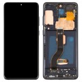 Original Dynamic AMOLED LCD Screen for Galaxy S20+ 4G Digitizer Full Assembly with Frame (Black)