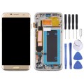 OLED LCD Screen for Samsung Galaxy S7 Edge / SM-G935F Digitizer Full Assembly with Frame (Gold)