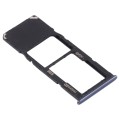 For Samsung Galaxy A71 / A715 SIM Card Tray + Micro SD Card Tray (Black)