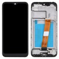 OEM LCD Screen for Samsung Galaxy A01 Digitizer Full Assembly with Frame, Flex Cable Narrow (Black)