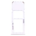 For Samsung Galaxy A21s SIM Card Tray + Micro SD Card Tray (White)