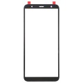 For Samsung Galaxy J4+ / J6+ / J610  10pcs Front Screen Outer Glass Lens (Black)