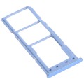 For Samsung Galaxy M12 SM-M127 SIM Card Tray + SIM Card Tray + Micro SD Card Tray (Blue)