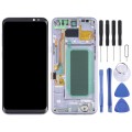 OLED LCD Screen for Samsung Galaxy S8+ SM-G955 Digitizer Full Assembly with Frame (Purple)