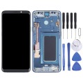 OLED LCD Screen for Samsung Galaxy S9+ SM-G965 Digitizer Full Assembly with Frame (Blue)