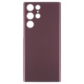 For Samsung Galaxy S22 Ultra Battery Back Cover (Dark Red)