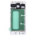 For Galaxy C5 Pro Front Housing LCD Frame Bezel (White)