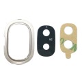For Galaxy J4, J400F/DS, J400G/DS 10pcs Back Camera Bezel with Lens Cover & Adhesive (Gold)