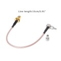 SMA Female to CRC9 / TS9 Double RF Coaxial Connector RG316 Adapter Cable, Length: 15cm
