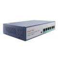 ESCAM POE 4+2 6-Port Fast Ethernet Switch 4-Port POE 10/100M 120W Network Switch, Transmission Dista