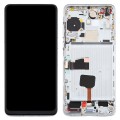 Original OLED LCD Screen for Huawei P40 Digitizer Full Assembly with Frame(Silver)