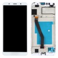 OEM LCD Screen for Huawei Y6 (2018) Digitizer Full Assembly with Frame(White)