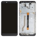 LCD Screen and Digitizer Full Assembly with Frame for Nokia C3(Black)