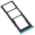 For infinix Hot 9 Play X680 C680B X680C SIM Card Tray + SIM Card Tray + Micro SD Card Tray (Green)