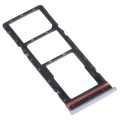 For infinix Hot 8 Lite X650 SIM Card Tray + SIM Card Tray + Micro SD Card Tray (Grey)