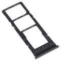 For infinix Smart 5 X657 X657C SIM Card Tray + SIM Card Tray + Micro SD Card Tray (Black)