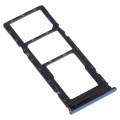 For Infinix Hot 9 X655C X655 X655D SIM Card Tray + SIM Card Tray + Micro SD Card Tray (Blue)