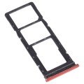 For Tecno Spark 5 Pro KD7 SIM Card Tray + SIM Card Tray + Micro SD Card Tray (Orange)