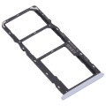 For OPPO Realme C15 RMX2180  SIM Card Tray + SIM Card Tray + Micro SD Card Tray (Silver)