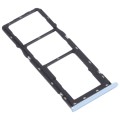 For OPPO A15 CPH2185  SIM Card Tray + SIM Card Tray + Micro SD Card Tray (Blue)