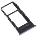 For vivo Y76s V2156A SIM Card Tray + SIM Card Tray / Micro SD Card Tray (Black)