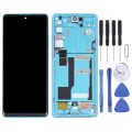 Original LCD Screen for TCL 20 Pro 5G T810H Digitizer Full Assembly with Frame (Blue)