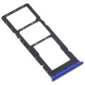 For Tecno Spark 5 Air/Spark 5 Pro/Spark 5 SIM Card Tray + SIM Card Tray + Micro SD Card Tray (Blue)
