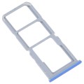 For OPPO A55 5G / A53S 5G SIM Card Tray + SIM Card Tray + Micro SD Card Tray (Blue)