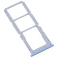 For OPPO A55 5G / A53S 5G SIM Card Tray + SIM Card Tray + Micro SD Card Tray (Blue)