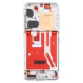 For Huawei P50 Front Housing LCD Frame Bezel Plate(Silver)