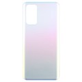 For OPPO Find X3 Lite Glass Material Battery Back Cover(Frosted Silver)
