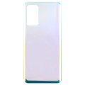 For OPPO Find X3 Lite Glass Material Battery Back Cover(Bright Silver)