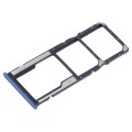 For Xiaomi Poco M4 Pro SIM Card Tray + SIM Card Tray + Micro SD Card Tray (Dark Blue)