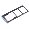 For Tecno Spark 7T SIM Card Tray + SIM Card Tray + Micro SD Card Tray (Blue)