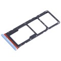 For Tecno Pop 5 LTE SIM Card Tray + SIM Card Tray + Micro SD Card Tray (Baby Blue)
