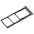 For Tecno Spark 8T SIM Card Tray + SIM Card Tray + Micro SD Card Tray (Blue)